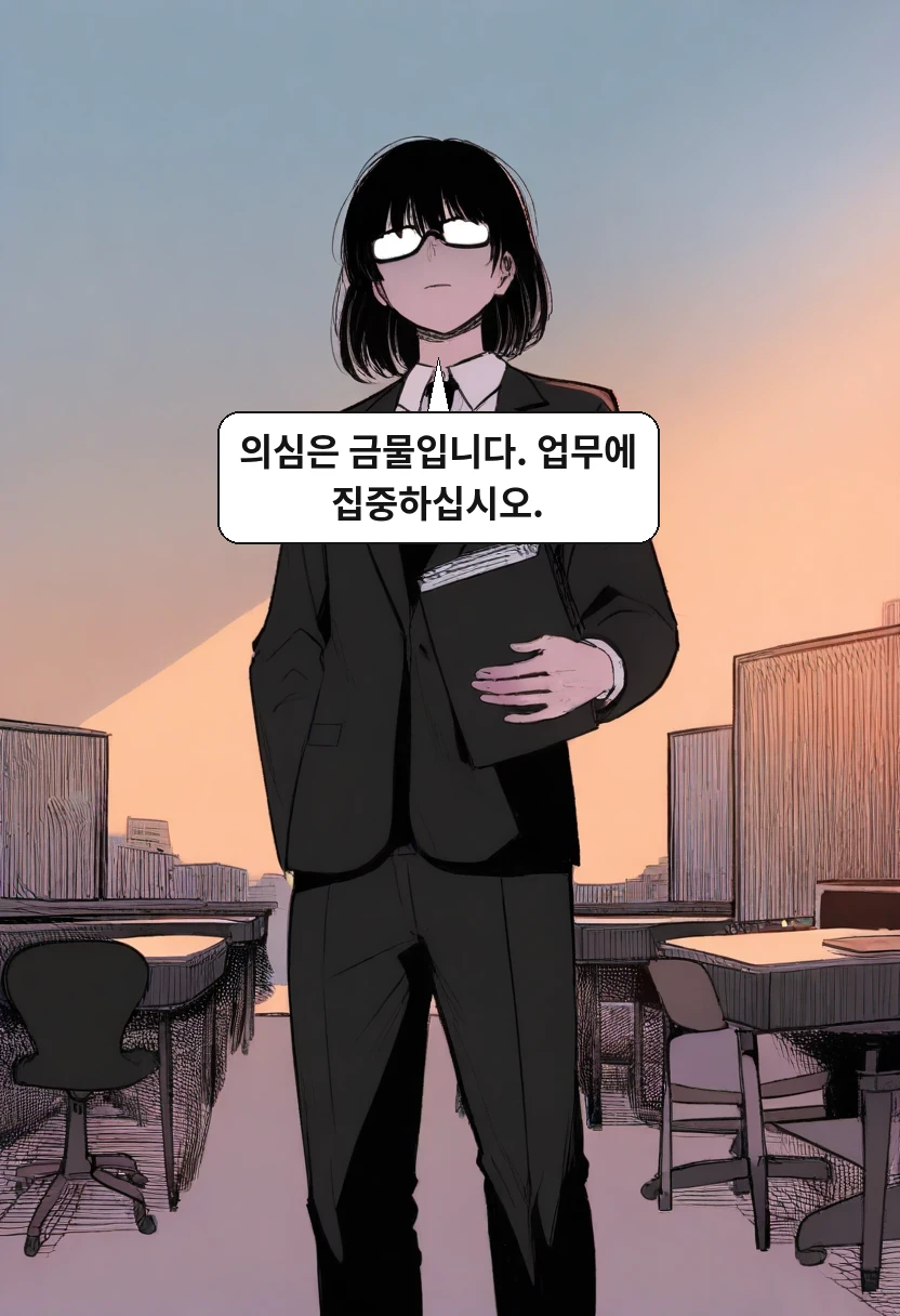 최 이사: 의심은 금물입니다. 업무에 집중하십시오.