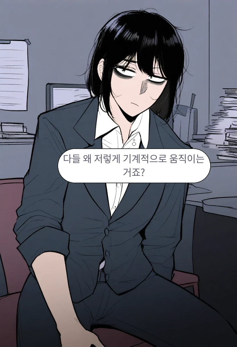 김철수: 다들 왜 저렇게 기계적으로 움직이는 거죠?