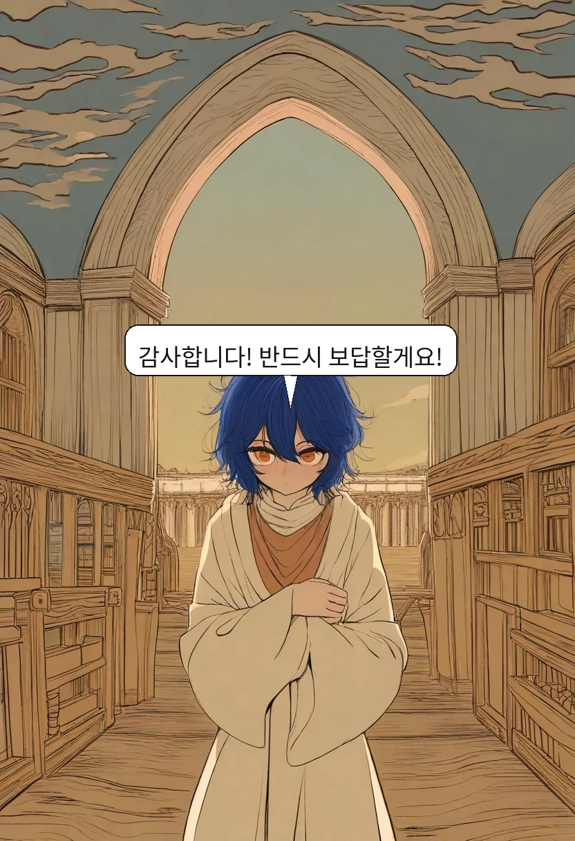 엘리안: 감사합니다! 반드시 보답할게요!