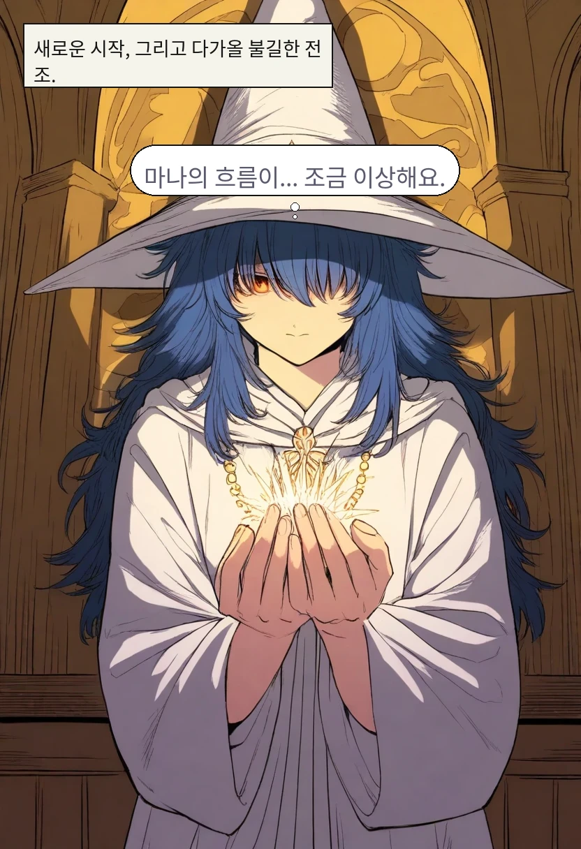 새로운 시작, 그리고 다가올 불길한 전조. / 엘리안: 마나의 흐름이... 조금 이상해요.