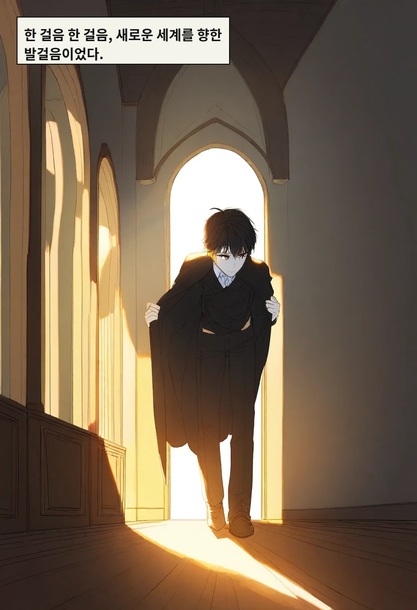 한 걸음 한 걸음, 새로운 세계를 향한 발걸음이었다.