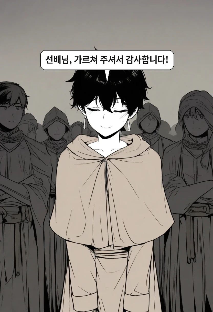 이한: 선배님, 가르쳐 주셔서 감사합니다!