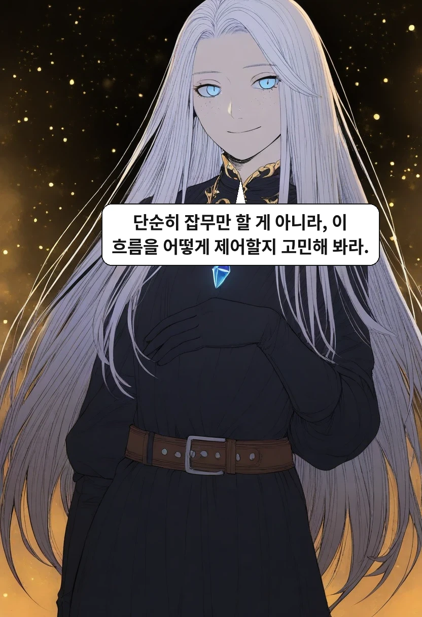 리안: 단순히 잡무만 할 게 아니라, 이 흐름을 어떻게 제어할지 고민해 봐라.