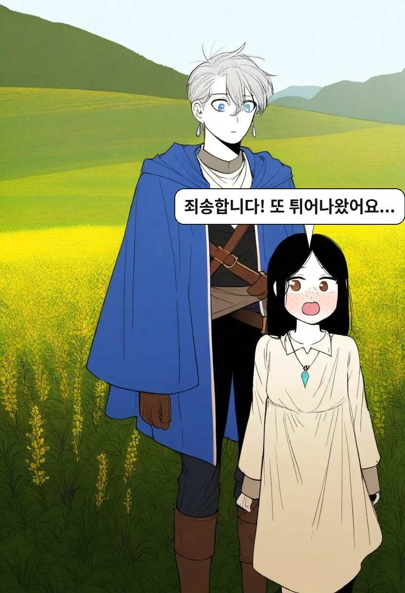 이한: 죄송합니다! 또 튀어나왔어요...