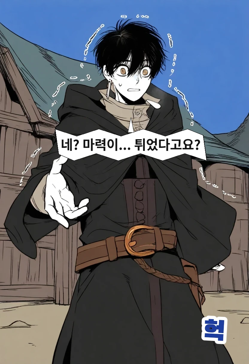 이한: 네? 마력이... 튀었다고요?
