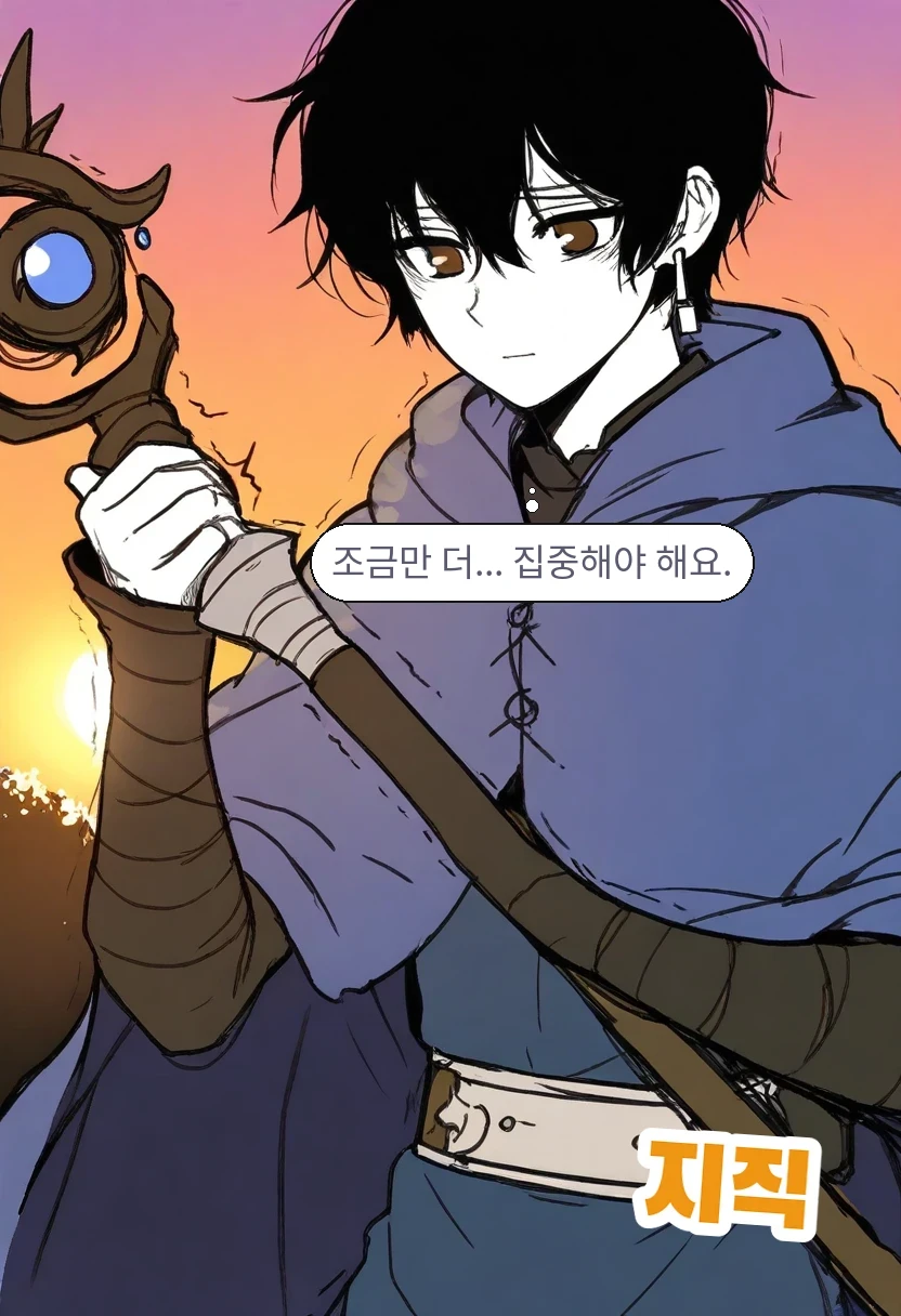 이한: 조금만 더... 집중해야 해요.