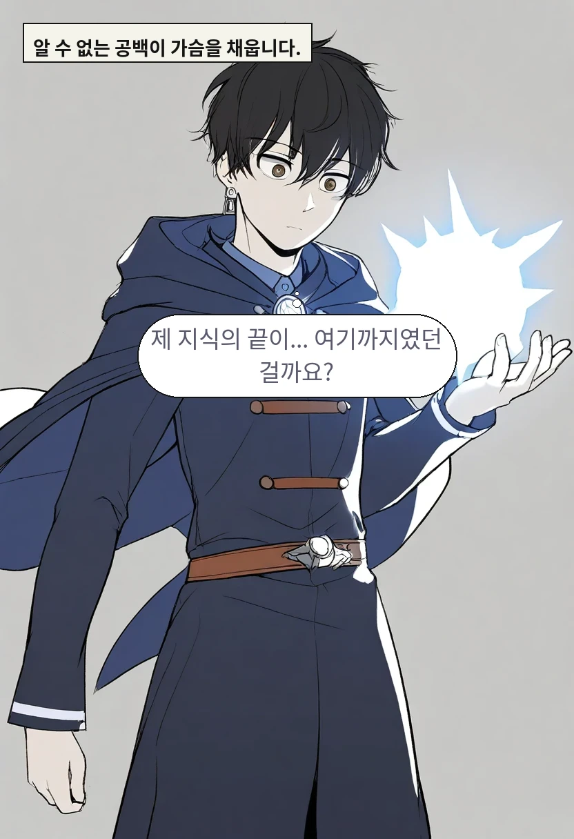 알 수 없는 공백이 가슴을 채웁니다. / 이한: 제 지식의 끝이... 여기까지였던 걸까요?