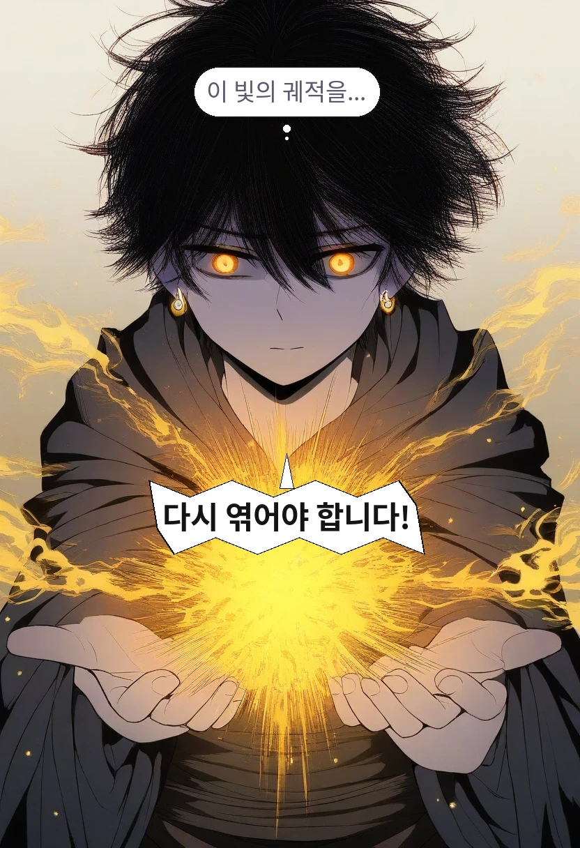 이한: 이 빛의 궤적을... / 이한: 다시 엮어야 합니다!