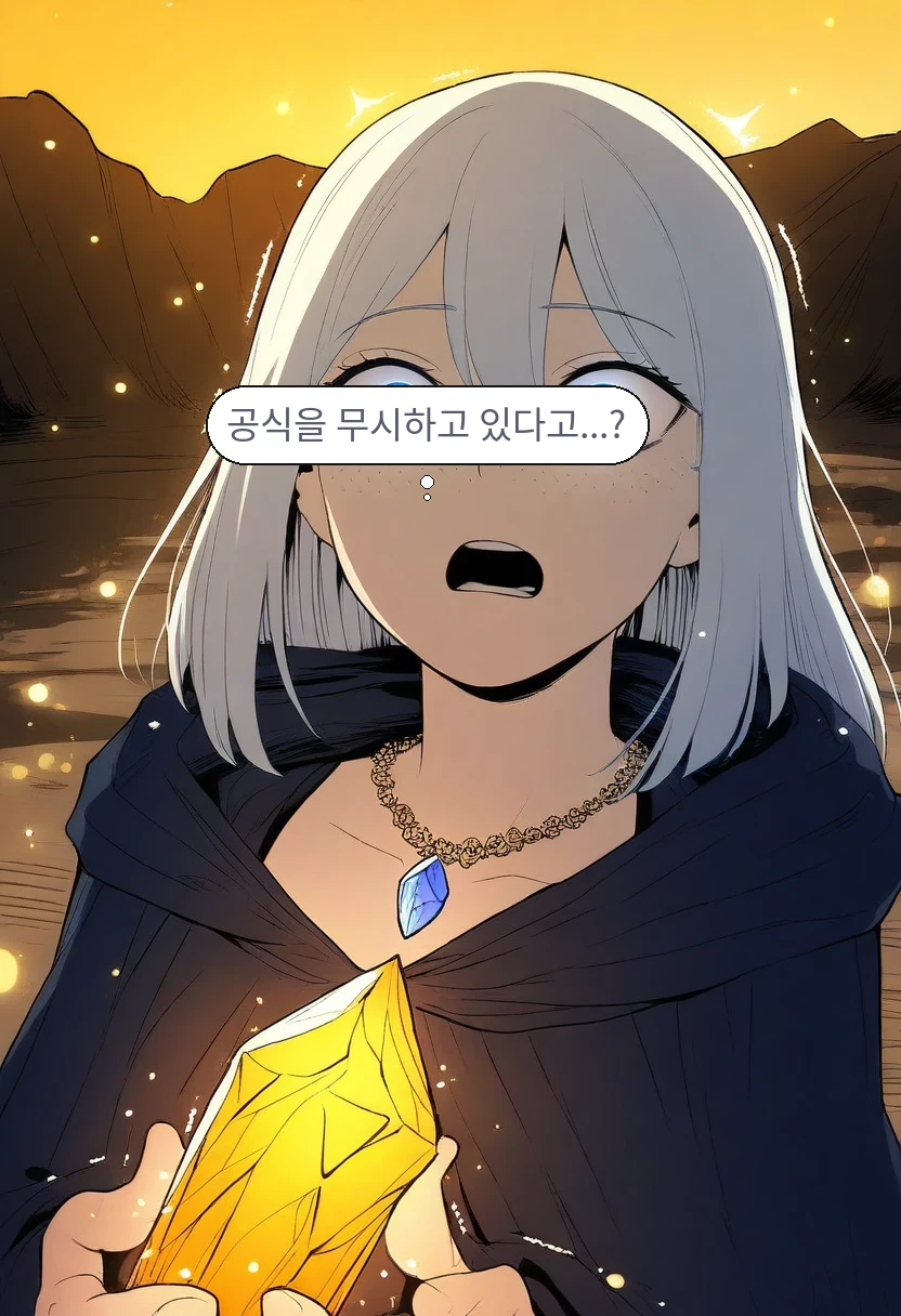 리안: 공식을 무시하고 있다고...?