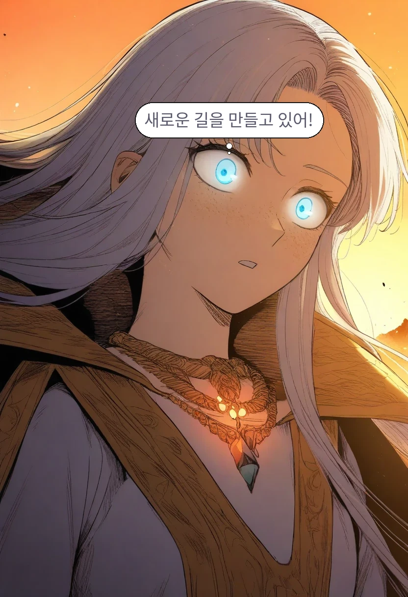 리안: 새로운 길을 만들고 있어!