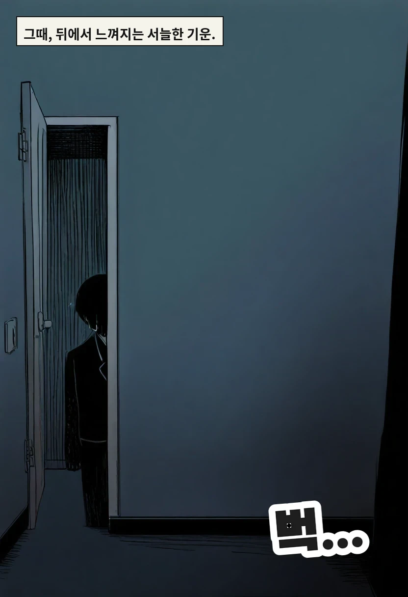그때, 뒤에서 느껴지는 서늘한 기운.