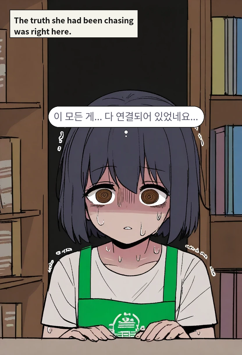 The truth she had been chasing was right here. / 한가을: 이 모든 게... 다 연결되어 있었네요...