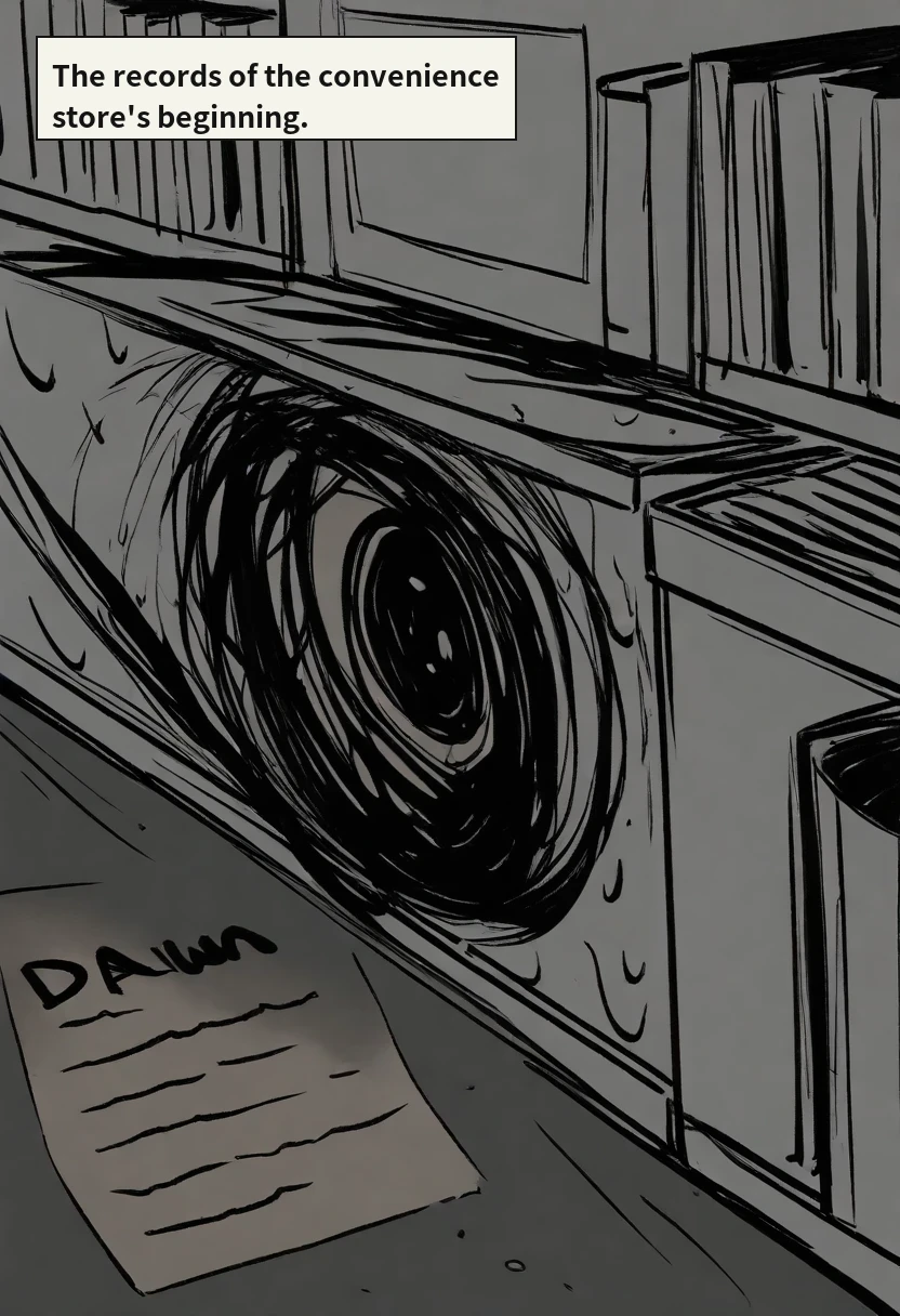 The records of the convenience store's beginning.