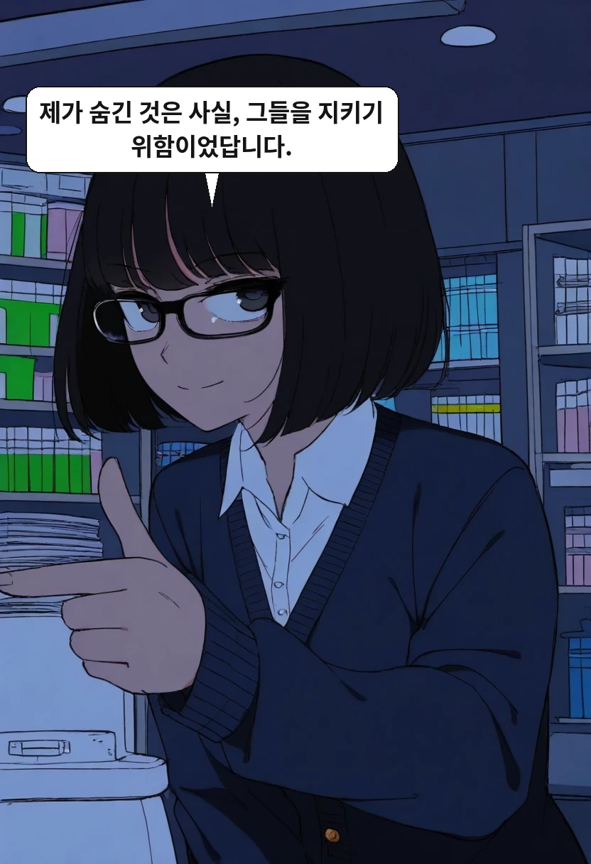 최 점장: 제가 숨긴 것은 사실, 그들을 지키기 위함이었답니다.