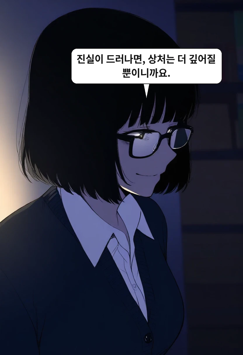 최 점장: 진실이 드러나면, 상처는 더 깊어질 뿐이니까요.