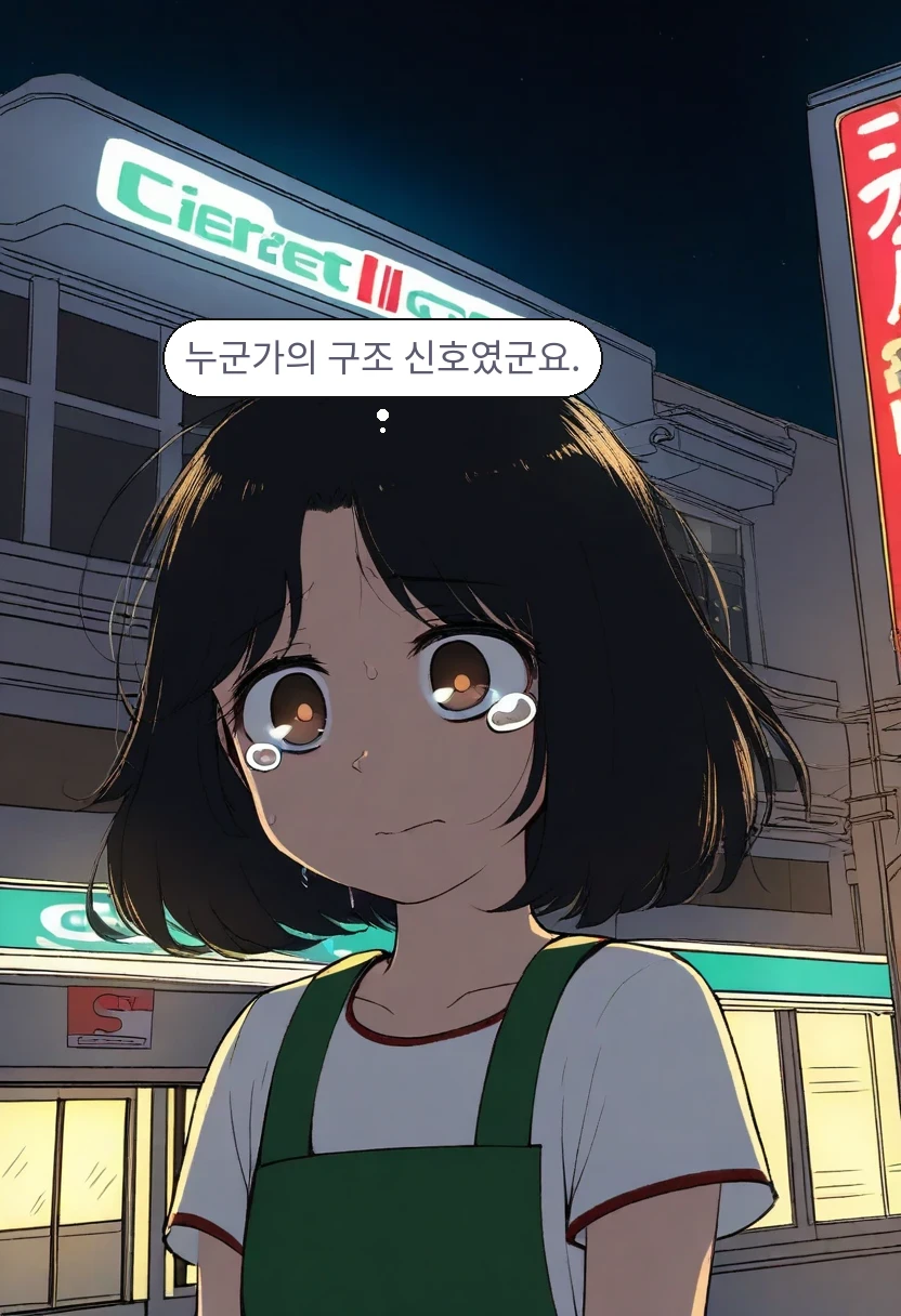 한가을: 누군가의 구조 신호였군요.