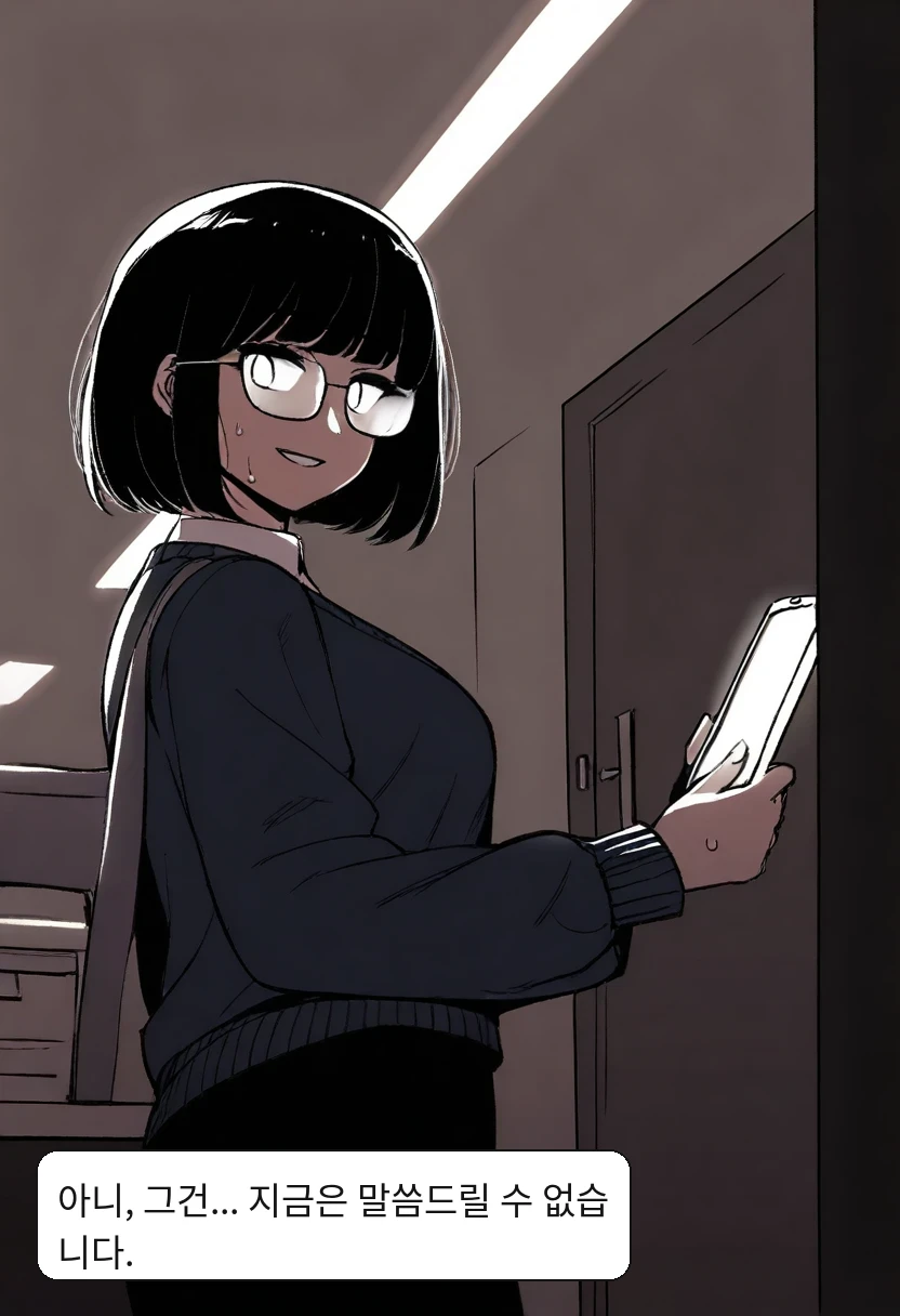 최 점장: 아니, 그건... 지금은 말씀드릴 수 없습니다.