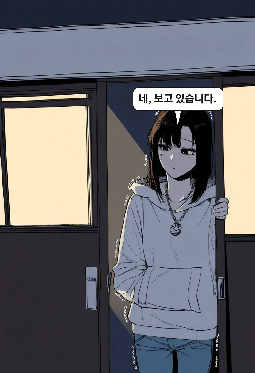 한지우: 네, 보고 있습니다.