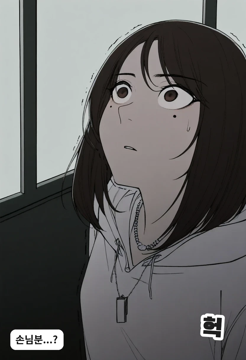 한지우: 손님분...?