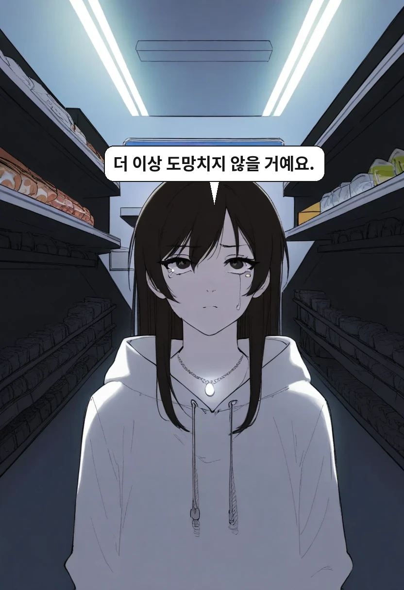 한지우: 더 이상 도망치지 않을 거예요.