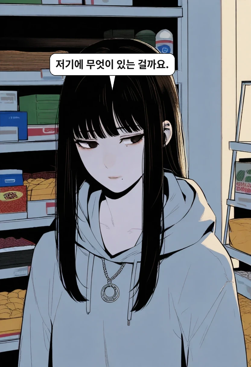 한지우: 저기에 무엇이 있는 걸까요.