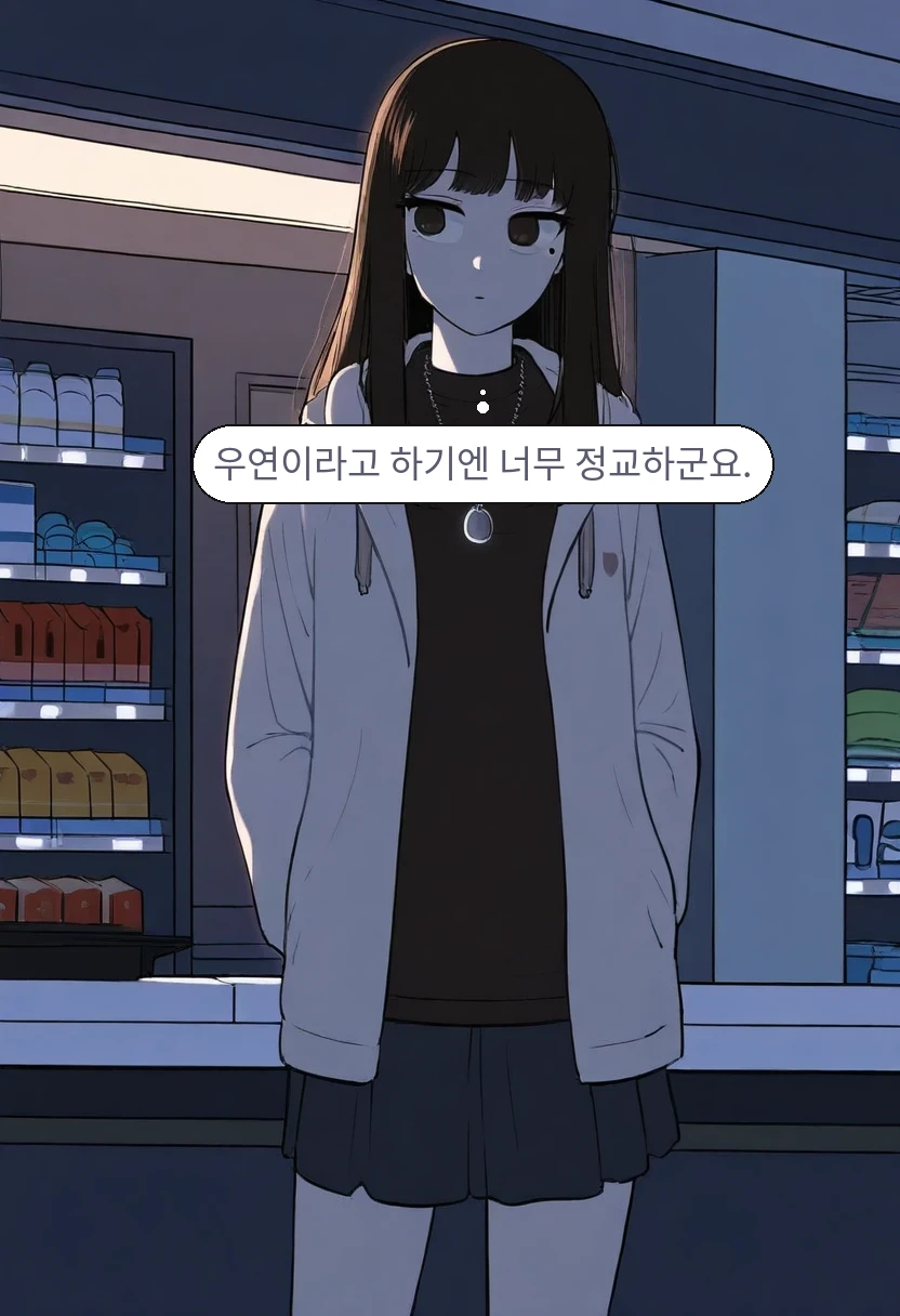 한지우: 우연이라고 하기엔 너무 정교하군요.