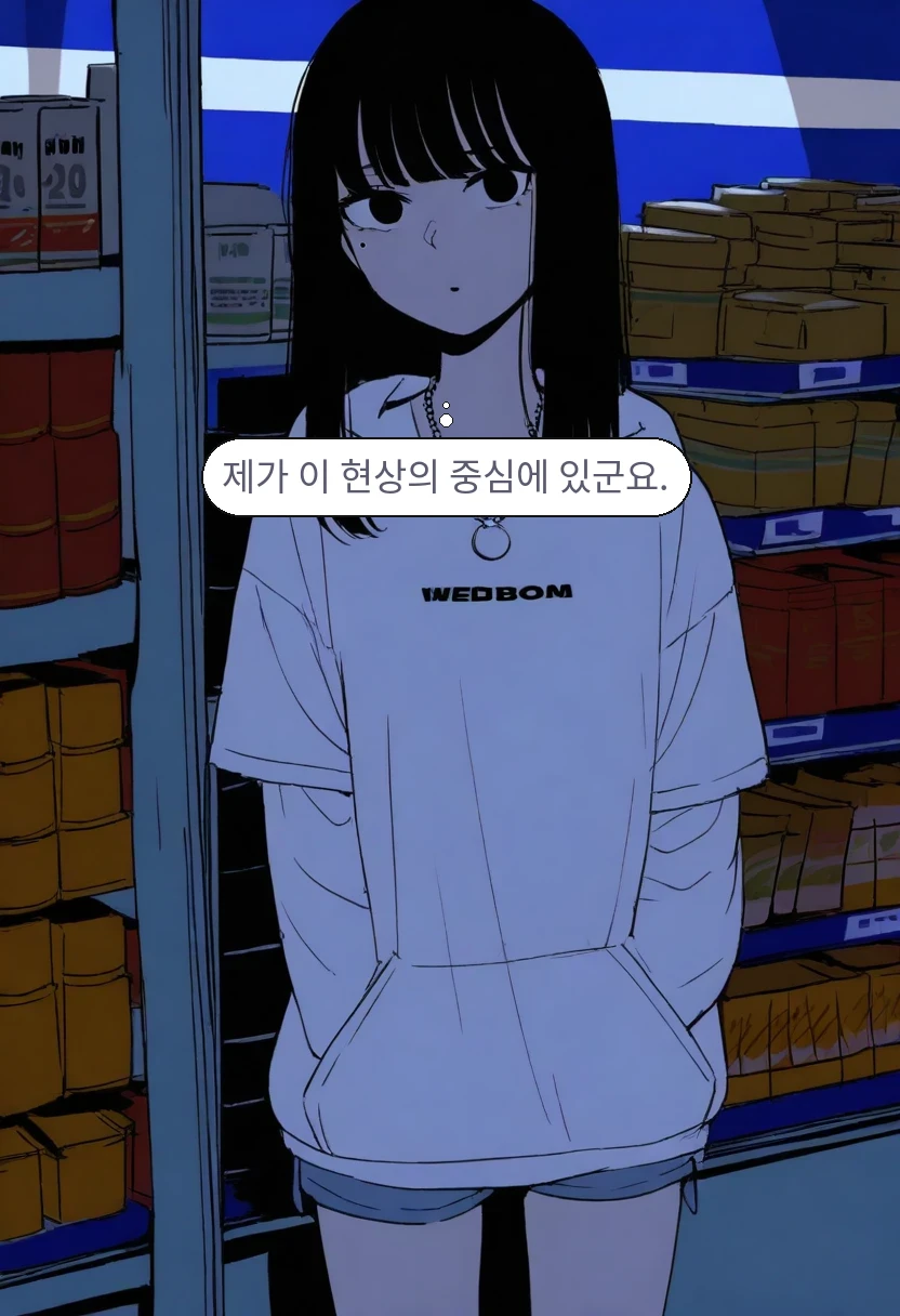 한지우: 제가 이 현상의 중심에 있군요.