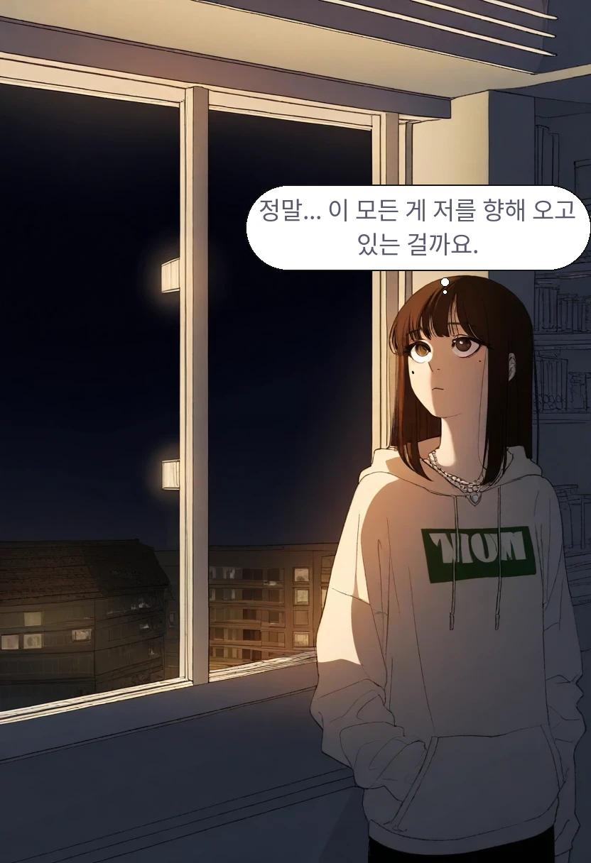 한지우: 정말... 이 모든 게 저를 향해 오고 있는 걸까요.