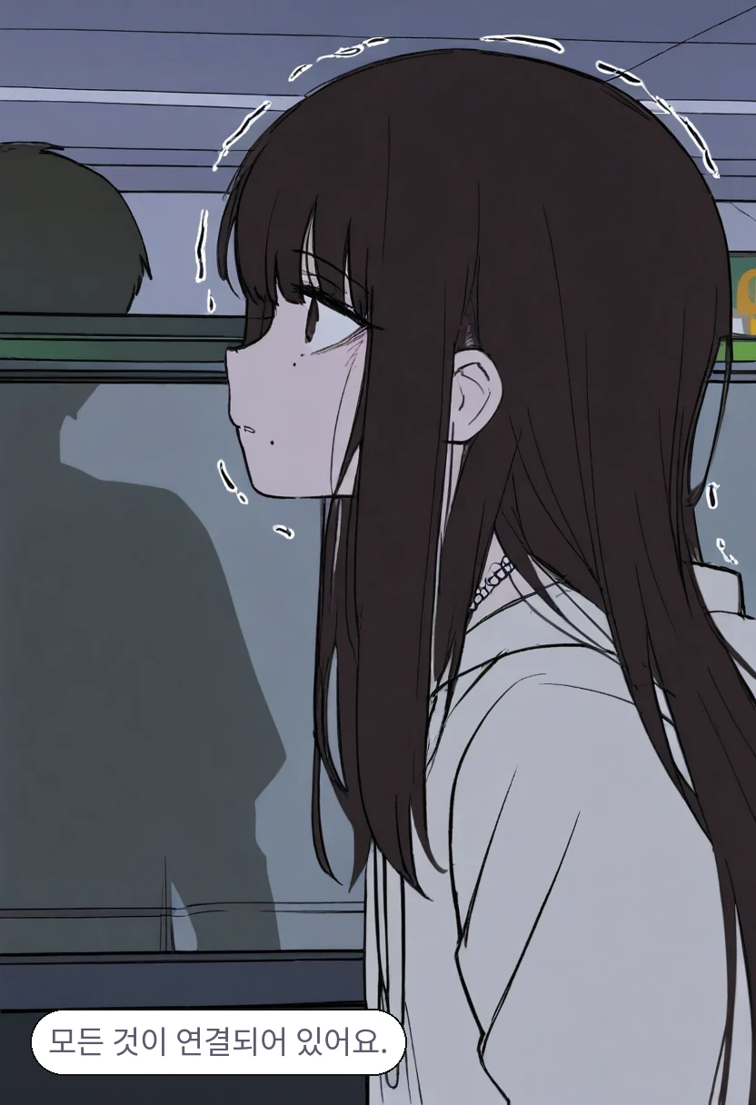 한지우: 모든 것이 연결되어 있어요.