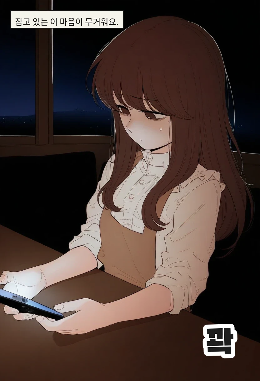잡고 있는 이 마음이 무거워요.