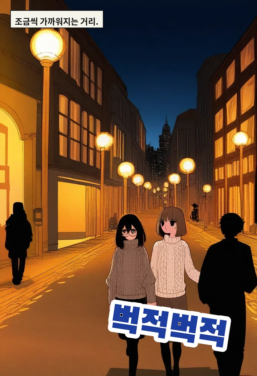 조금씩 가까워지는 거리.