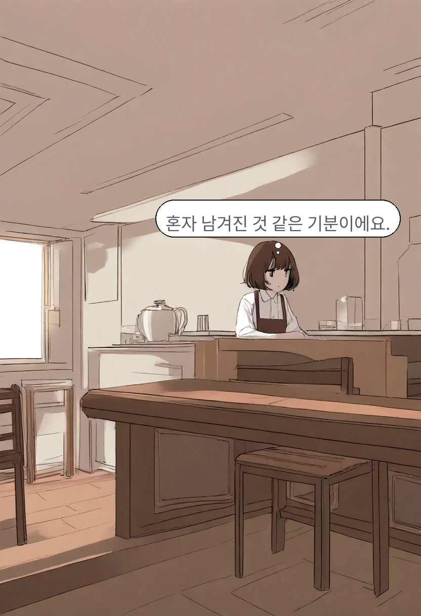 이서아: 혼자 남겨진 것 같은 기분이에요.