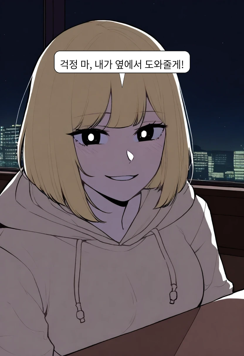 김지원: 걱정 마, 내가 옆에서 도와줄게!
