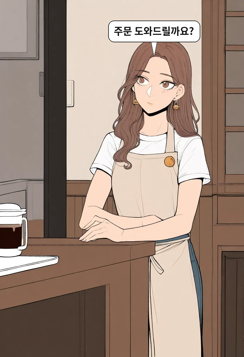 이서아: 주문 도와드릴까요?