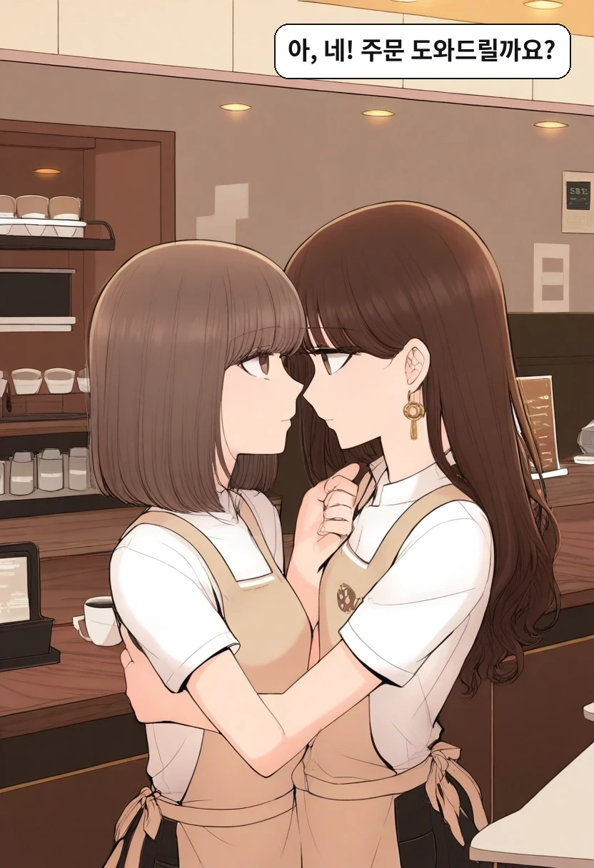 이서아: 아, 네! 주문 도와드릴까요?