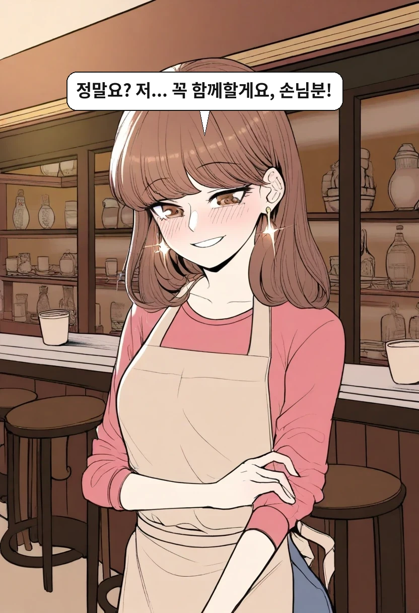 이서아: 정말요? 저... 꼭 함께할게요, 손님분!