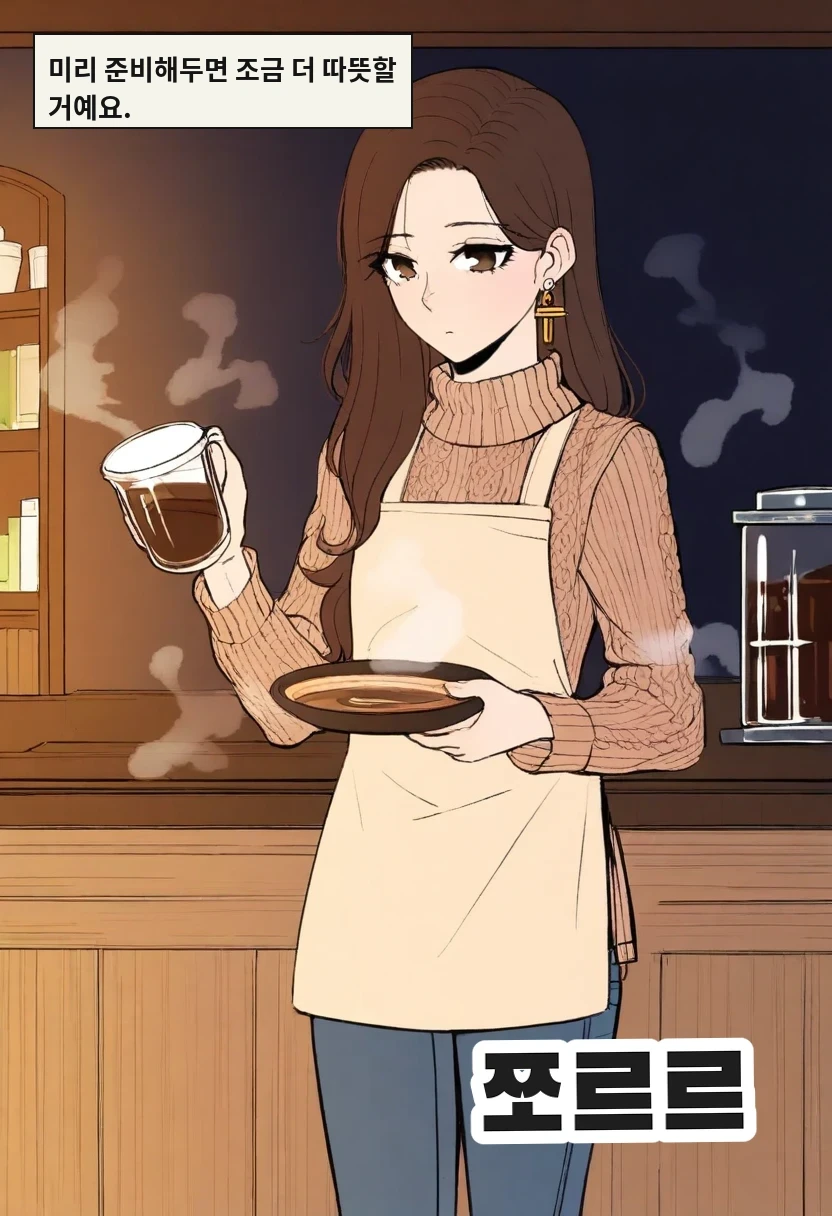 미리 준비해두면 조금 더 따뜻할 거예요.